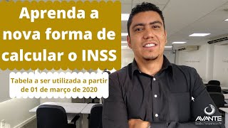 Aprenda a Calcular a Tabela de INSS 2020 Nova Fórmula [upl. by Euqinay]