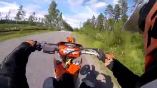 KTM EXC 300 Acceleration amp Wheelie Demonstration [upl. by Temp]