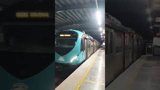 The 👑 Kochi metro arriving in station [upl. by Llevaj]