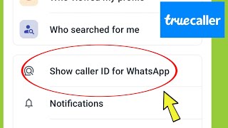 Truecaller  Show Caller id For whatsapp Settings [upl. by Leatrice430]