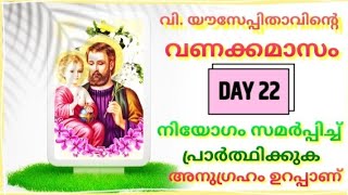 വിയൗസേപ്പിതാവിന്റെ വണക്കമാസം Day 22StJoseph Vanakkamasam 2024 MARCH 22 frmathewvayalamannil [upl. by Ueihtam13]