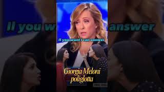 La società italiana Giorgia Meloni poliglotta [upl. by Evreh752]