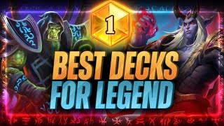 Top 5 BEST Decks for FAST Legend  Hearthstone [upl. by Aylat]