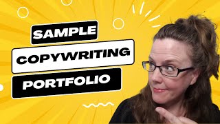 Sample Copywriting Portfolio For Copywriter Beginners [upl. by Olnay]