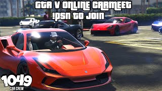 Live GTA V ONLINE PS4 CarMeetRacingCruisingNo HesiOldGen [upl. by Nicolais]