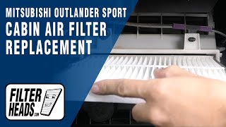 How to Replace Cabin Air Filter 2017 Mitsubishi Outlander Sport  AQ1087 [upl. by Sidra698]