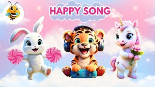 Happy Song  Happy Song for Kids  Kids Song  Action Song for Kids  Kids Song in English [upl. by Saudra]