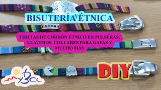 Bisutería étnica Cómo hacer pulseras llaveros y mucho más con cordón étnico plano [upl. by Roban828]