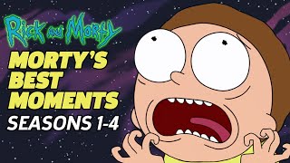 RICK AND MORTY The Mortyest Moments EVER Seasons 14 [upl. by Primavera]