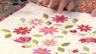 Simple Stitched Fused Applique with Valerie Nesbitt Taster Video [upl. by Allx]