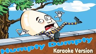 Nursery Rhymes Karaoke Lyrics HUMPTY DUMPTY  Karaoke for kids [upl. by Arabella584]