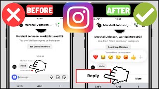 Instagram Reply Option Not Showing Fix I How To Fix Message Swipe Reply Not Working Instagram [upl. by Rolecnahc922]