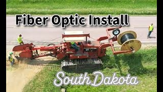 Fiber Optic Cable Install in South Dakota [upl. by Danica518]