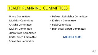 Health Planning Committees  Simplified Preventive and Social Medicine [upl. by Nageet117]