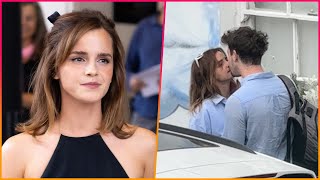 Emma Watson kisses Oxford classmate Kieran Brown in new [upl. by Aleka]