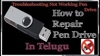 How to Repair Pendrive in telugu [upl. by Harriman]