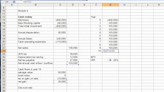 Module 4 discussion  NPV calculation [upl. by Llerahs]