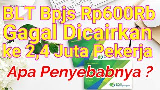 24 Juta Pekerja Gagal Mencairkan BLT Bpjs Ini Penyebabnya Menurut BPJamsostek [upl. by Procter]