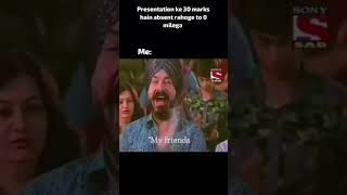 Presentation ke 30 marks hain absent ke to 0youtubeshorts funny ytshorts tmkoc [upl. by Rebmak]