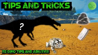 25 Dino Tips amp Abilities You Didnt Know About  Ark Survival Evolved  Tips And Tricks in 2021 [upl. by Itsyrc714]