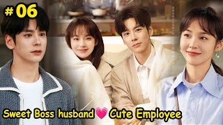 Part6  Sweet boss ❤ Employee Relation amp Husband Wife in Private  Chinese drama explain In Hindi [upl. by Reinert592]