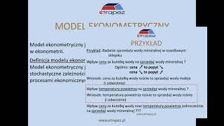 Kurs Ekonometria  Lekcja 1 Wprowadzenie do modelowania ekonometrycznego [upl. by Ynitsed741]