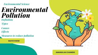 Environmental scienceEnvironmental pollution pollutants types  causes  consequences measures [upl. by Hannie]