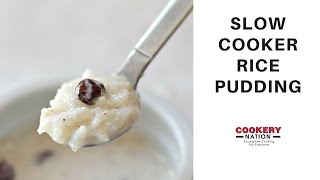 Slow Cookery Rice Pudding [upl. by Leunamne]