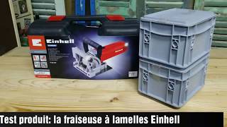 Test de la fraiseuse à lamelles de chez Einhell [upl. by Gnoud]