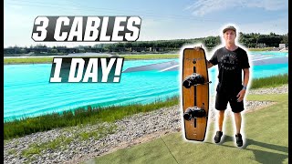 3 CABLES 1 DAY  WAKEBOARDING [upl. by Dream]