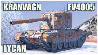 Kranvagn FV4005 amp Lycan • WoT Blitz Gameplay [upl. by Ostap310]