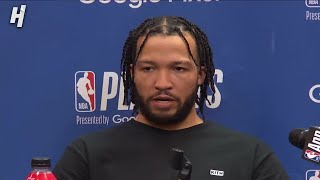 Jalen Brunson talks Game 7 Loss vs Pacers Postgame Interview 🎤 [upl. by Aufmann92]