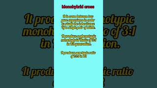 Monohybrid cross shortsfeed shorts youtubeshorts shortsvideo [upl. by Kobylak]