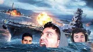 TRES TONTOS EN UNA GUERRA DE BARCOS World of Warships xFaRgAnx [upl. by Rebmaed]