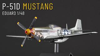 Eduard P51D MUSTANG USAAF  148 scale  Build Paint amp Weather [upl. by Nama]