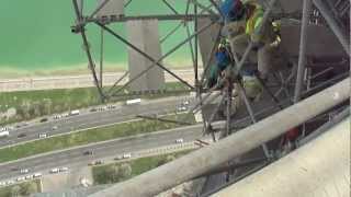 Marcegaglia Scaffolders at 200 meters above Doha [upl. by Akinot]