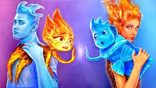 Ember and Wade from Elemental Have Children Fire vs Water Parenting Hacks [upl. by Cayla]