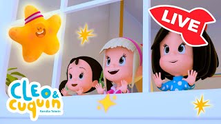 🔴 DIRECTO 🔴 Canciones infantiles de Cleo y Cuquín  Música para niños sin parar [upl. by Eiclehc]