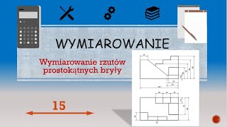 Dokumentacja Techniczna  wymiarowanie bryły 3 rzuty [upl. by Aikkan]