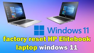 how to factory reset HP Elitebook laptop windows 11 [upl. by Ttnerb]