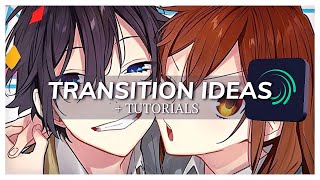 4 Transition Ideas  TUTORIALS  Alight Motion [upl. by Waddle]