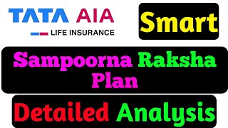 Tata AIA Smart Sampoorna Raksha Plan Review  Tata AIA Smart Sampoorna Raksha plan hindi  tataaia [upl. by Isaiah]