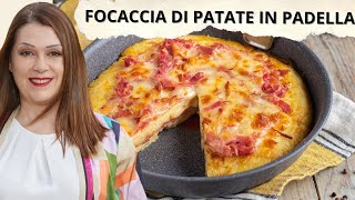 Senza forno Scopri la Focaccia di patate in padella fatta in casa [upl. by Adanama64]