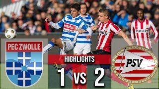 PEC Zwolle vs PSV 12 Goals amp Highlights 2018 [upl. by Nona26]