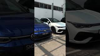 Volkswagen Golf R vs Golf RLine side by side golf golfr volkswagen volkswagengolfr [upl. by Asreht]