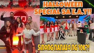 EAT VLOG HALLOWEEN COSTUME PARTY SA STUDIO SINONG NANALO NG 10K [upl. by Kassie]