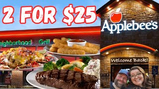 Applebees 2024 NEW 2 for 25 Menu [upl. by Wing]