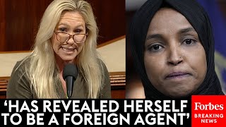 BREAKING NEWS Marjorie Taylor Greene Introduces Censure Of Ilhan Omar Over Treasonous Statements [upl. by Zebedee]