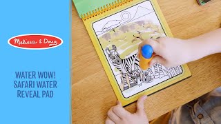 Melissa amp Doug Water Wow  Safari Water Reveal Pad  ON the GO Travel Activity [upl. by Katie969]