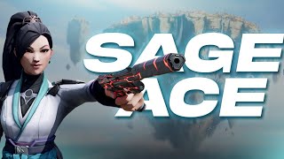 Sage 1v5 ACE valorant [upl. by Ahtnicaj]